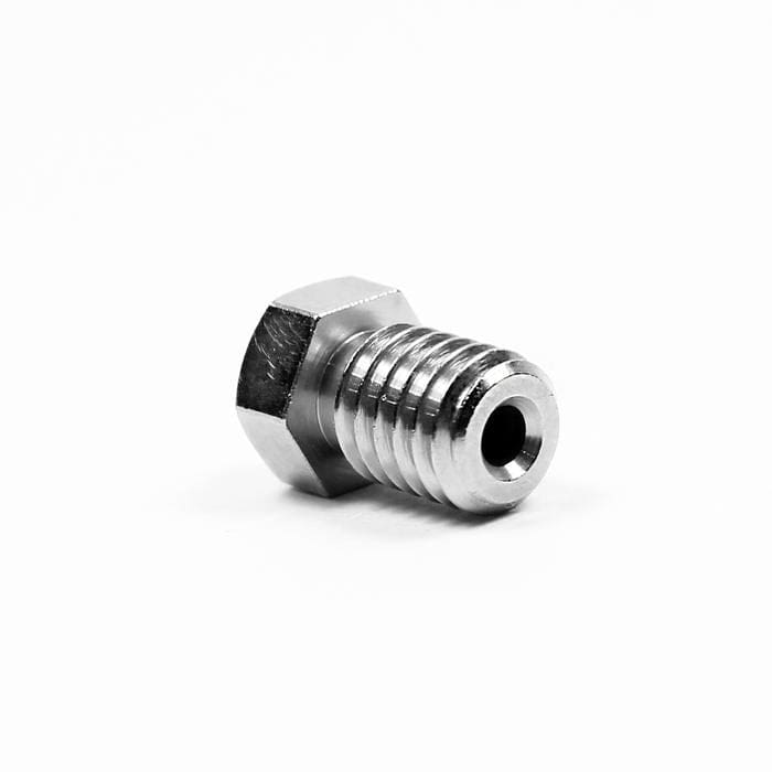 Micro Swiss Plated Wear Resistant Nozzle RepRap - M6 Thread 1.75mm 0.8 mm