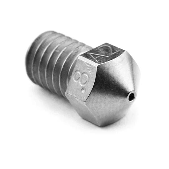 Micro Swiss Plated A2 Hardened Tool Steel Nozzle RepRap - M6 Thread 1.75mm Filament 0.8 mm