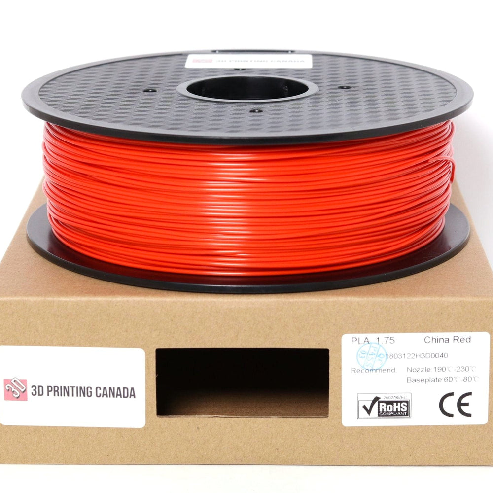 China Red - Standard PLA Filament - 1.75mm, 1kg