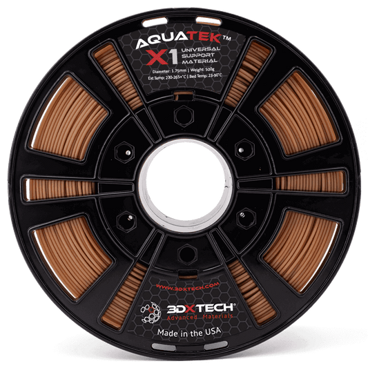 Natural - 1.75mm 3DXTech AquaTek™ X1 Advanced [Universal Support Material] Filament - 0.5 kg