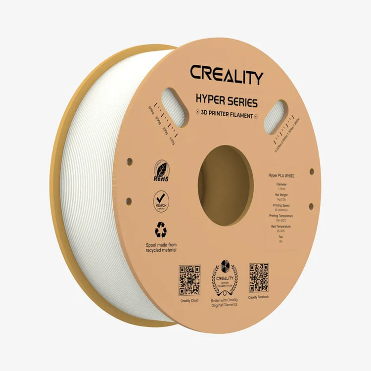 White - Official Creality Hyper Series PLA Filament - 1kg