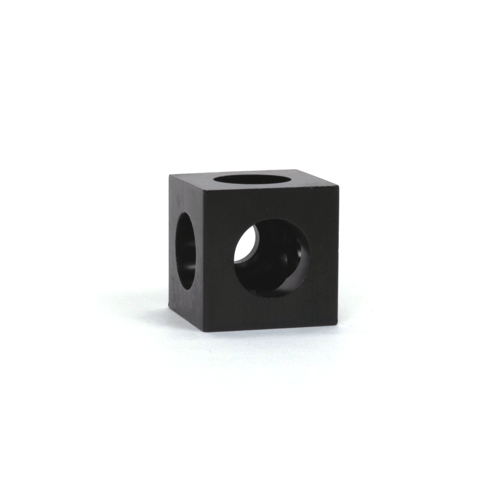 Connecteur d'angle de cube noir OpenBuilds