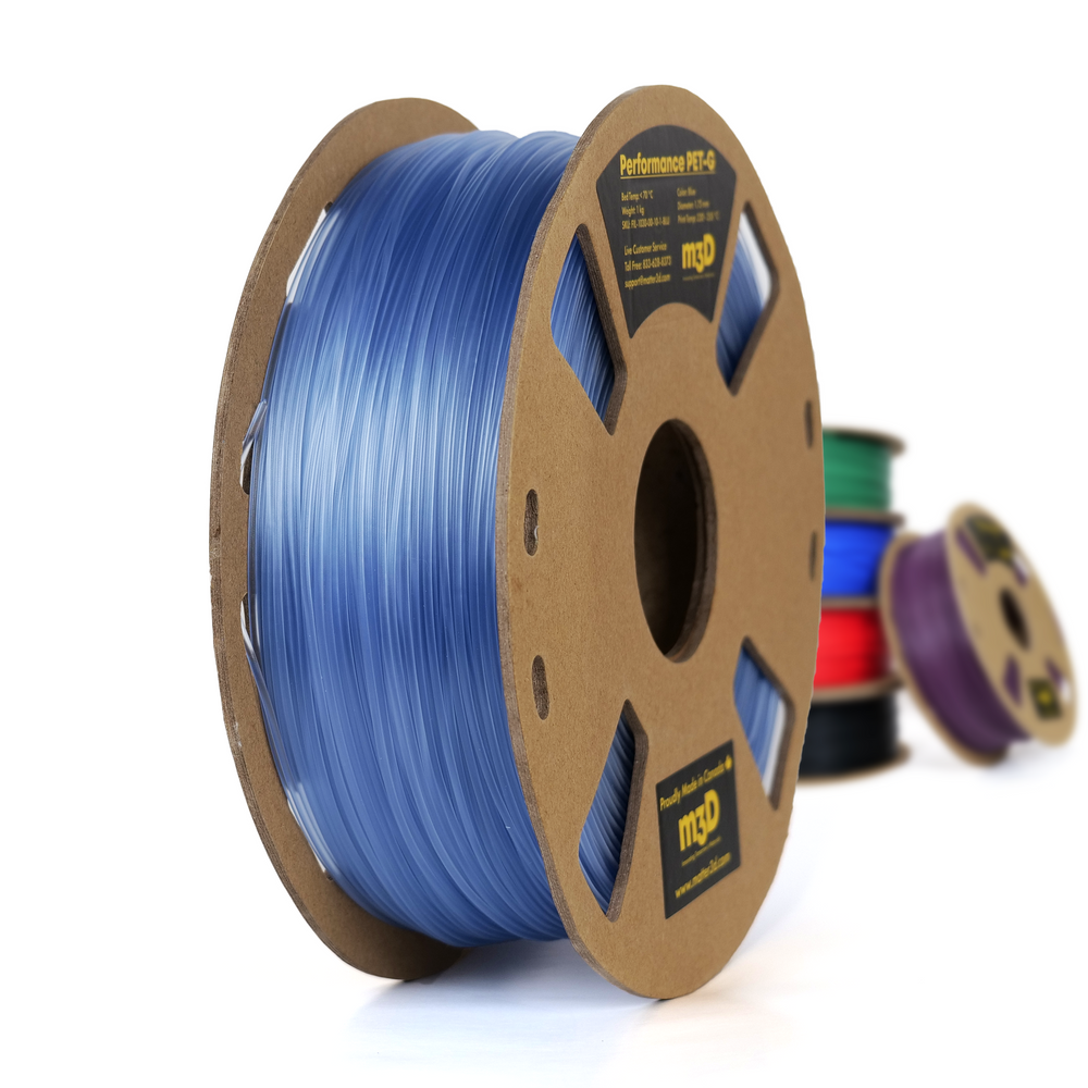 Transparent Blue - 1.75mm Matter3D Performance PETG Filament - 1 kg
